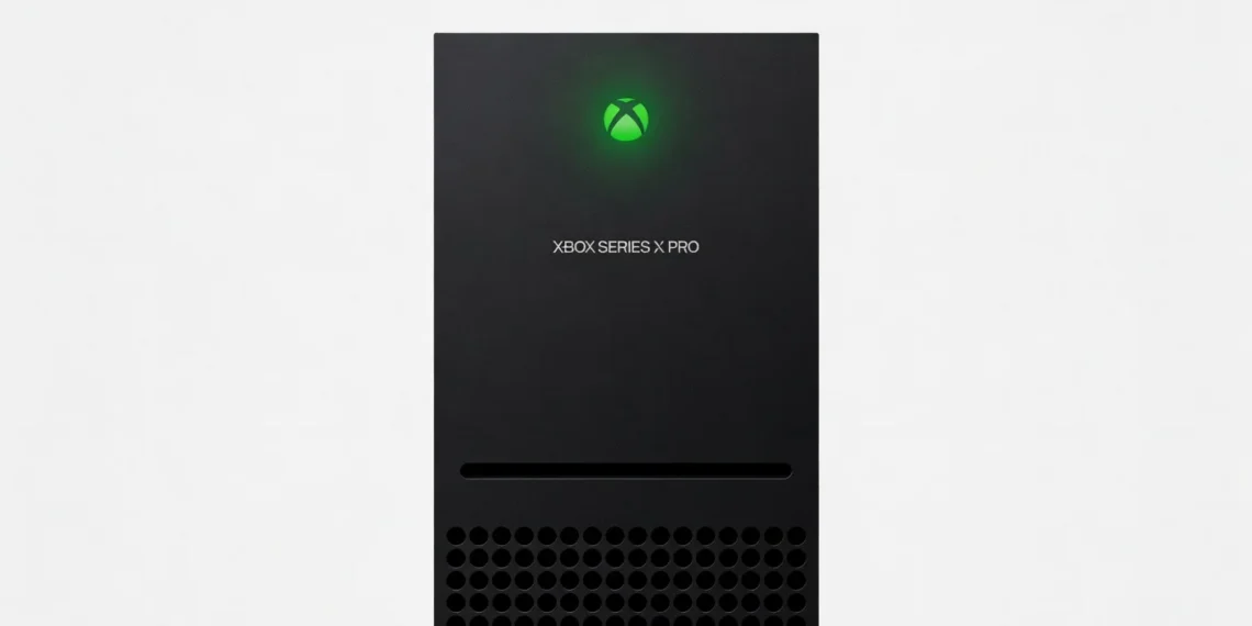 Microsoft Xbox Series X Pro - front design view