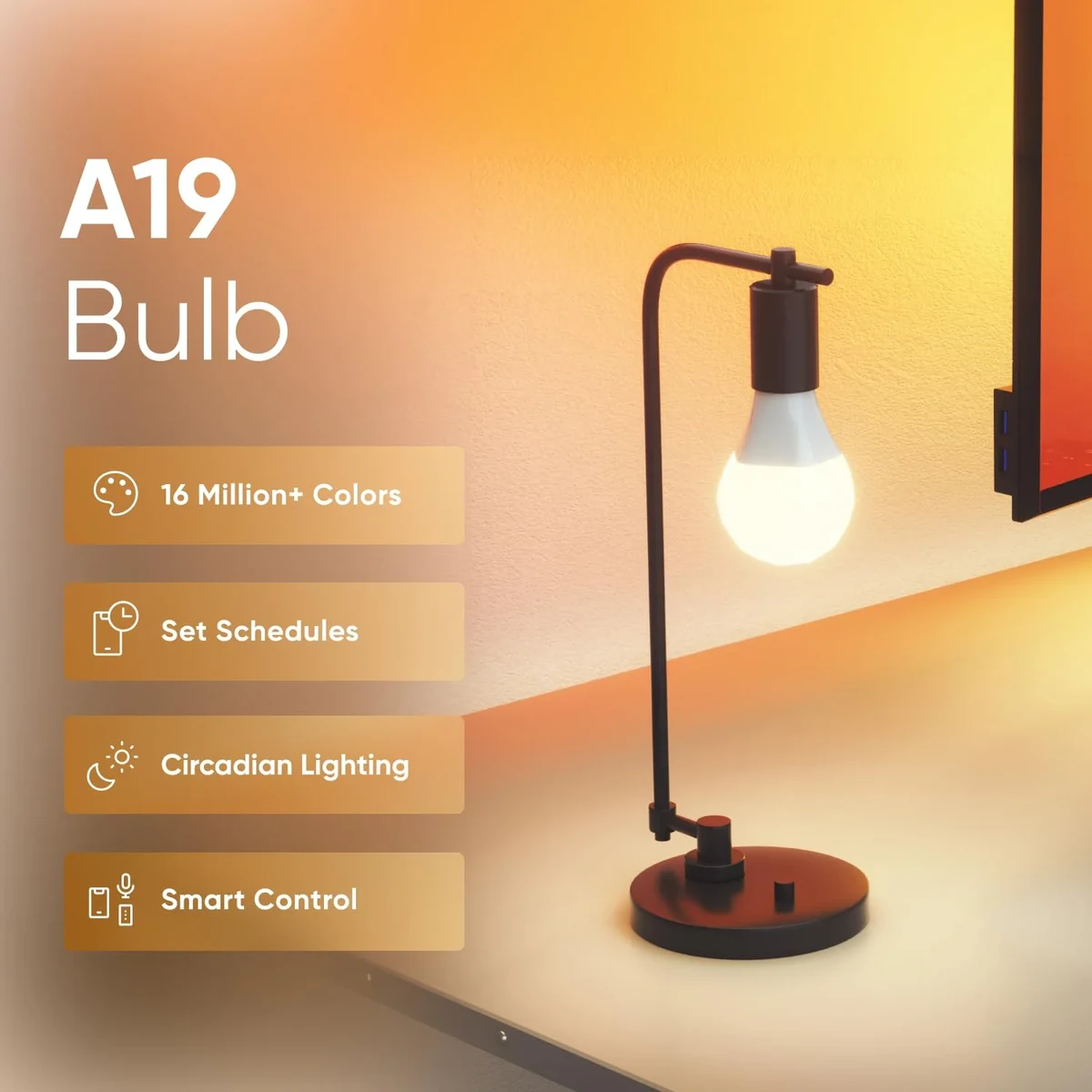 Nanoleaf Essentials Matter A19 Bulb — Amazon gallery image 1