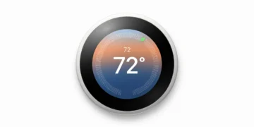 Nest Thermostat 4 - front design view