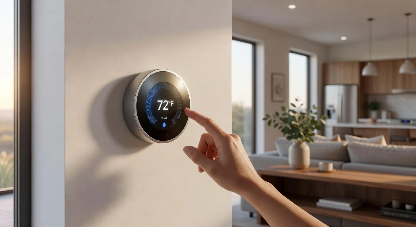 Nest Thermostat 4 - in-use shot
