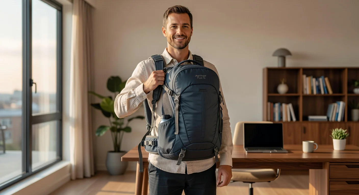 Osprey Aether Plus 70 (2026 Edition) - in-use shot