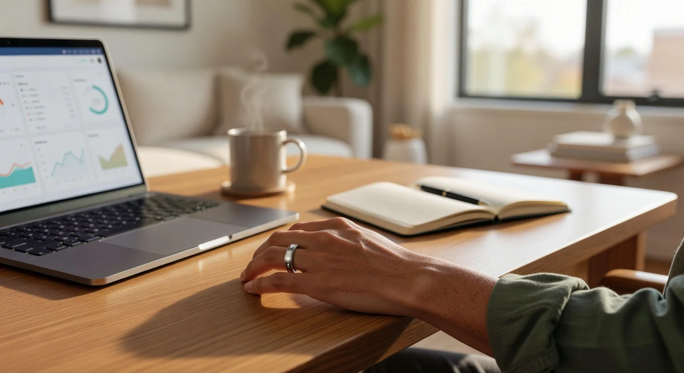 Oura Ring Gen 4 - in-use shot