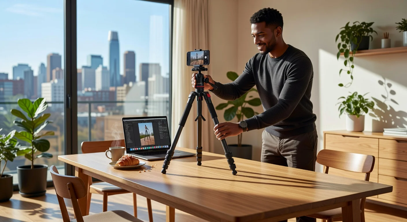 Peak Design Travel Tripod - in-use shot