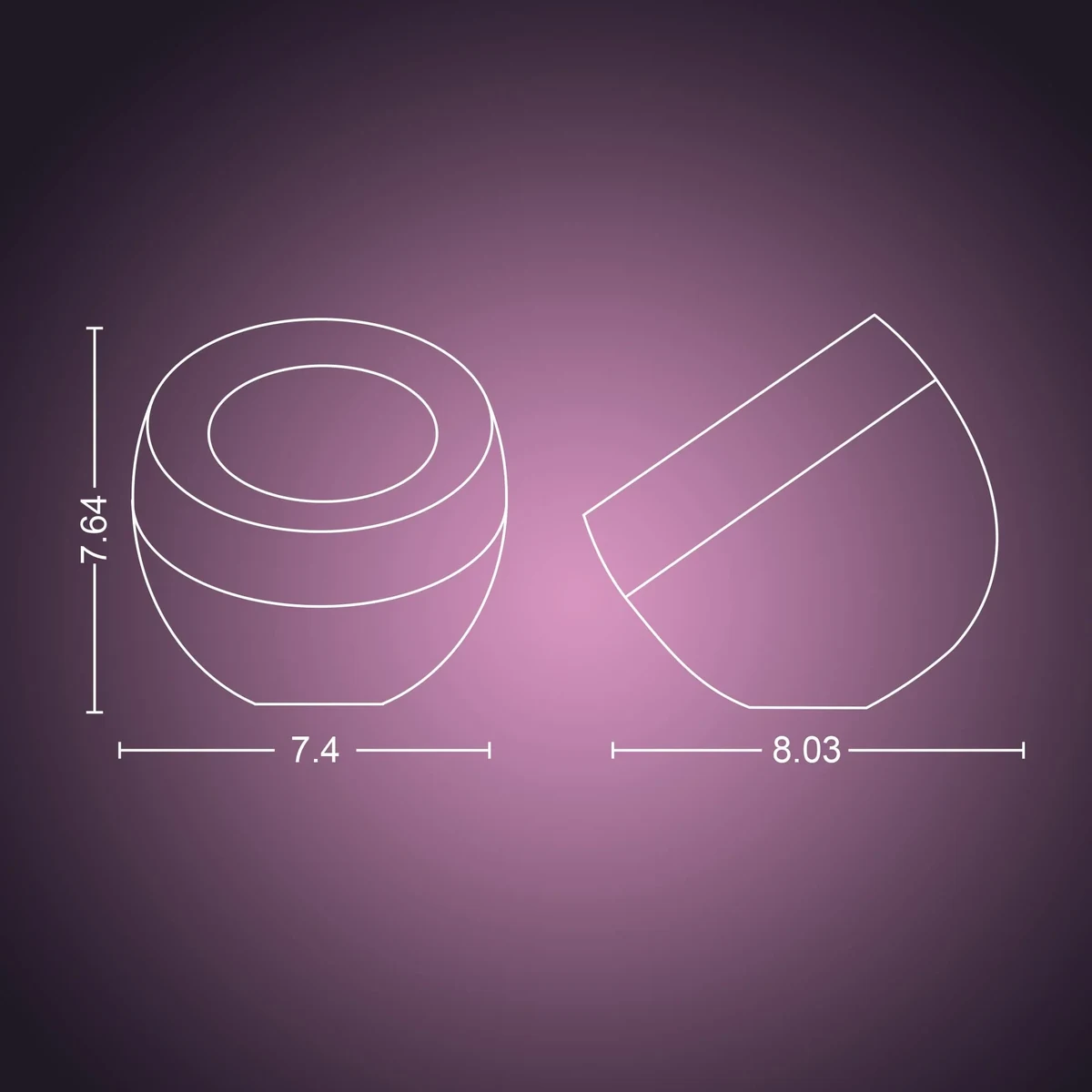 Philips Hue Iris Table Lamp — Amazon gallery image 2