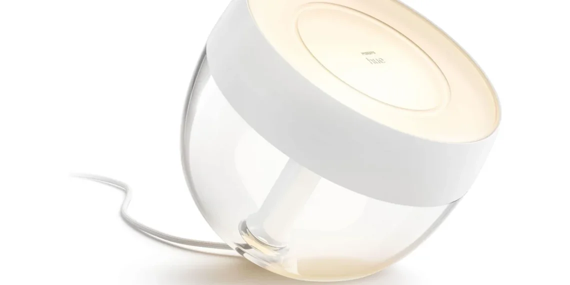Philips Hue Iris Table Lamp — official Amazon product image