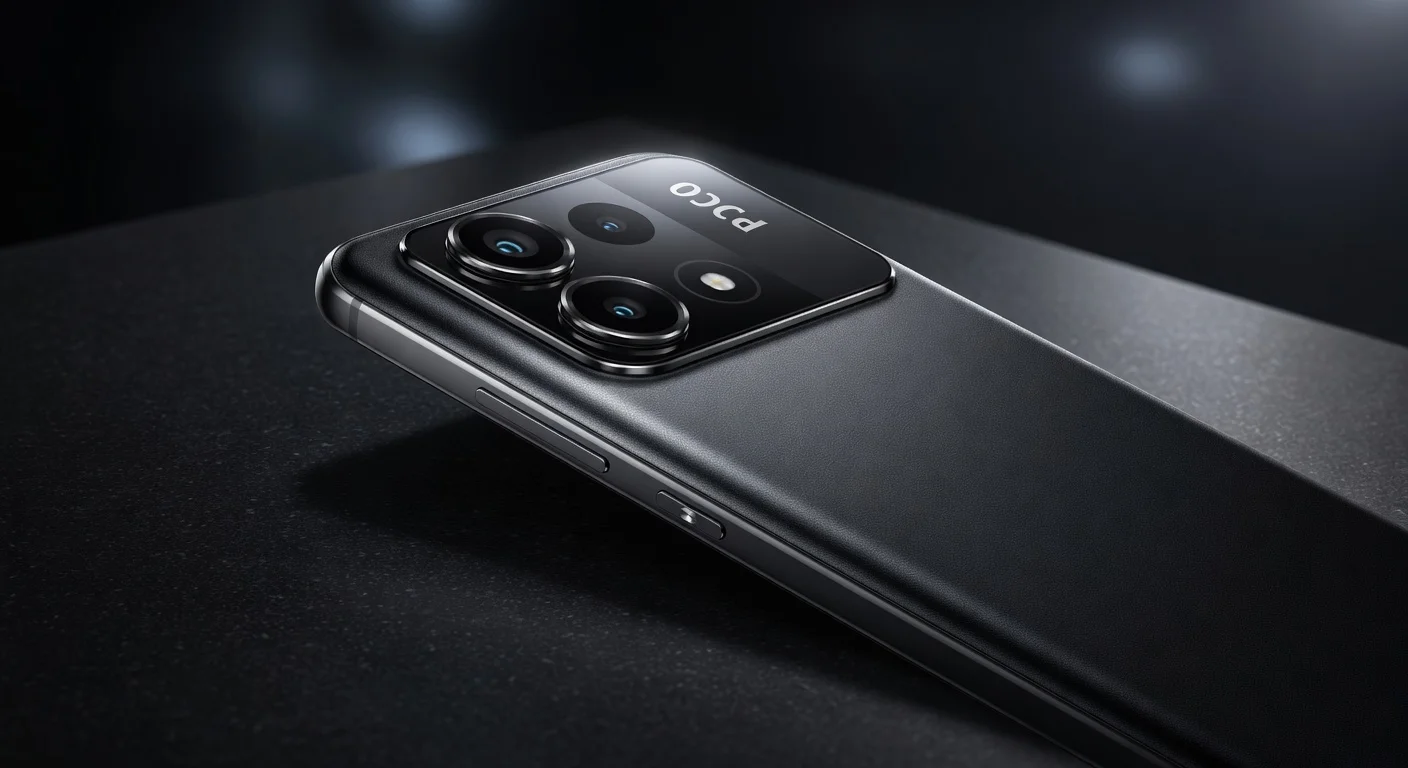 Poco X7 Pro - detail closeup