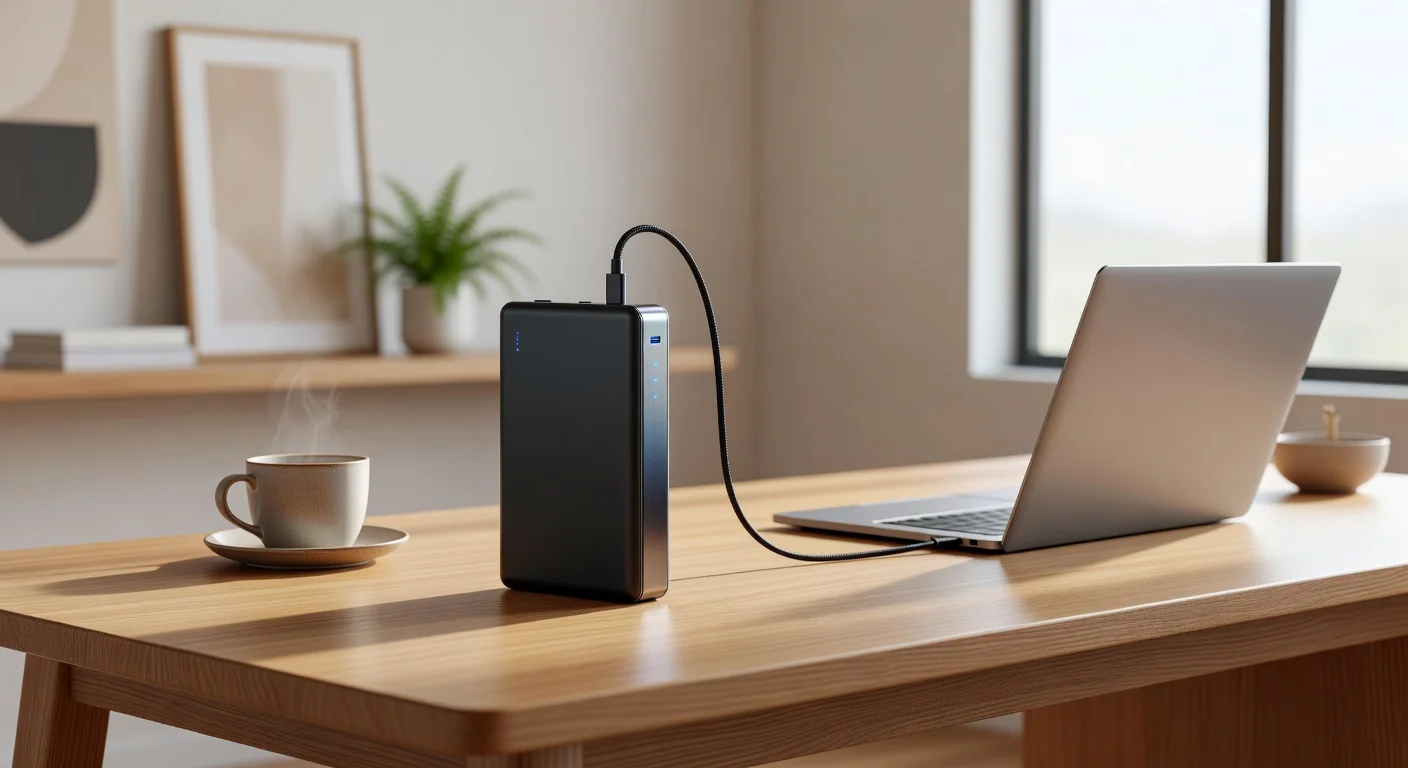 RAVPower PD Pioneer 20000mAh - in-use shot RAVPower PD Pioneer 20000mAh - in-use shot