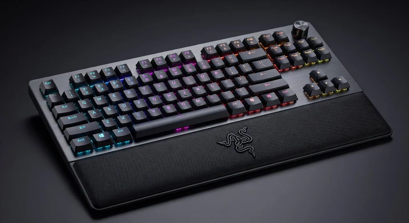 Razer BlackWidow V4 Pro - in-use shot