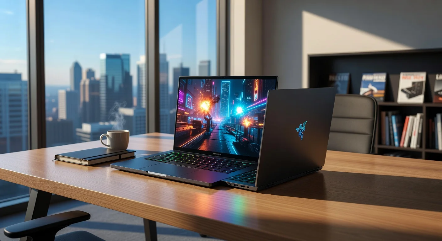 Razer Blade 16 (2026 Edition) - in-use shot Razer Blade 16 (2026 Edition) - in-use shot