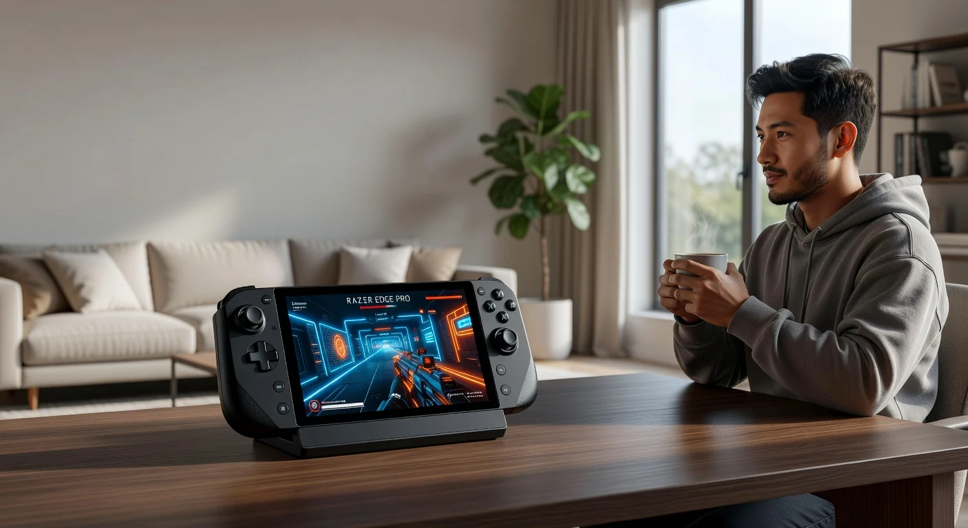 Razer Edge Pro - in-use shot