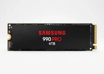 Samsung 990 PRO 4TB NVMe SSD - front design view