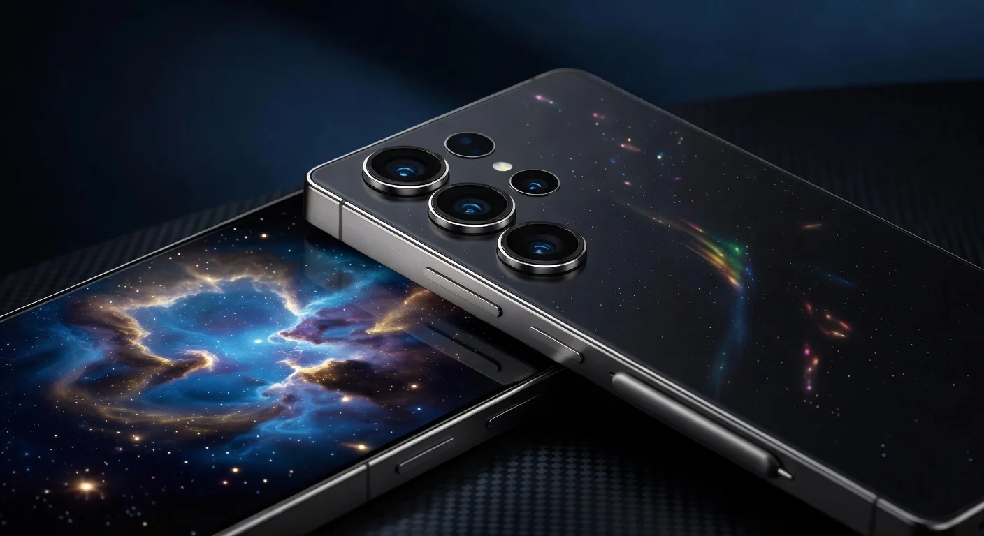 Samsung Galaxy S26 Ultra - detail closeup Samsung Galaxy S26 Ultra - detail closeup