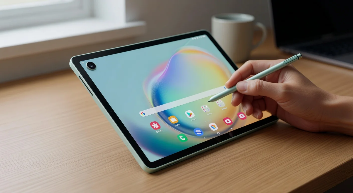 Samsung Galaxy Tab S10 FE - in-use shot