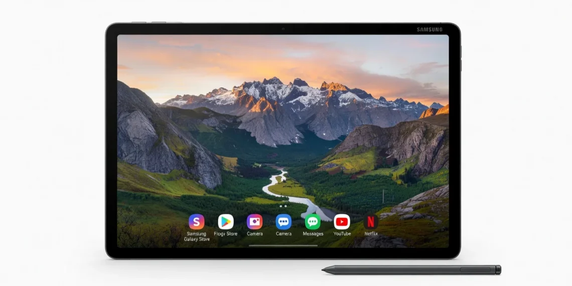 Samsung Galaxy Tab S9 FE - front design view