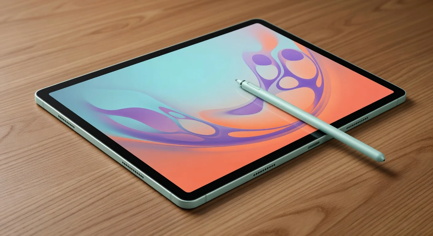 Samsung Galaxy Tab S9 FE - detail closeup Samsung Galaxy Tab S9 FE - detail closeup