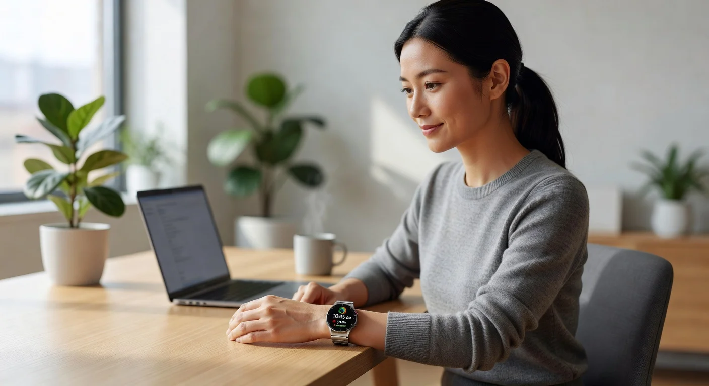 Samsung Galaxy Watch 7 - in-use shot Samsung Galaxy Watch 7 - in-use shot