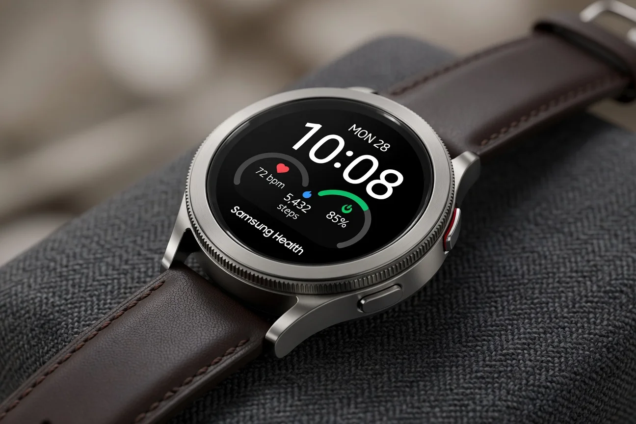 Samsung Galaxy Watch 8 Classic - in-use shot