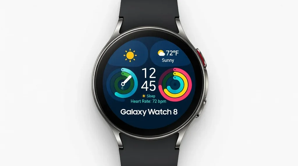 Samsung Galaxy Watch 8 - front design view