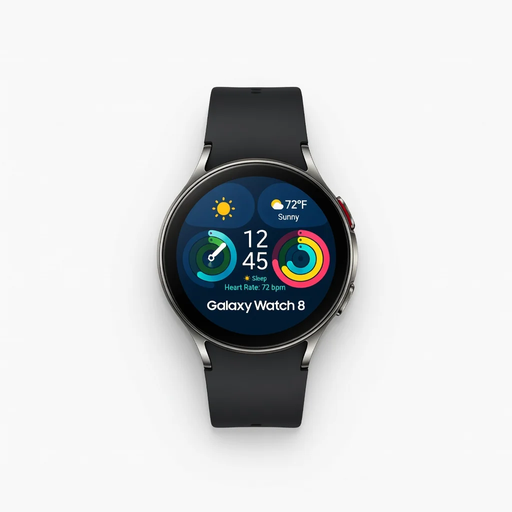 Samsung Galaxy Watch 8 - front design view Samsung Galaxy Watch 8 - front design view