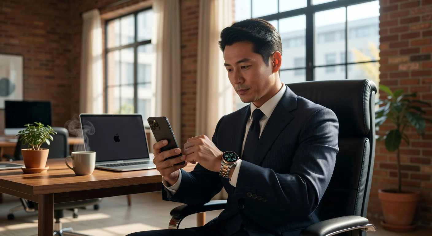 Samsung Galaxy Watch 8 - in-use shot Samsung Galaxy Watch 8 - in-use shot