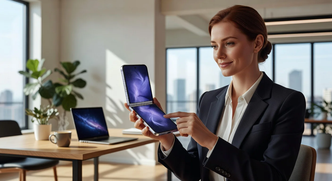 Samsung Galaxy Z Flip 8 - in-use shot