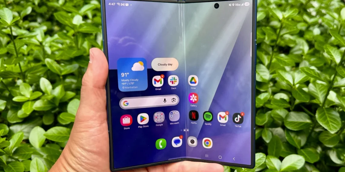 Samsung Galaxy Z Fold 7 - front design view