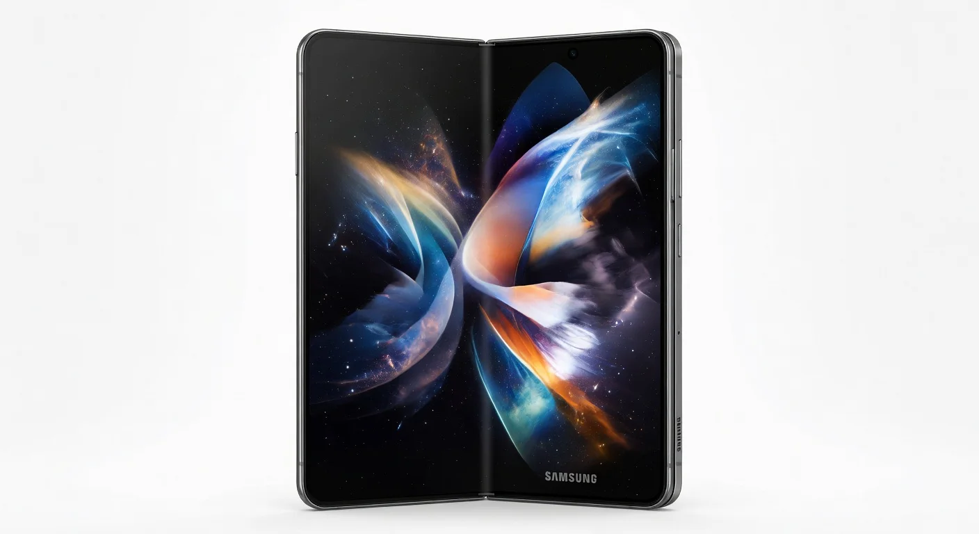 Samsung Galaxy Z Fold 8 - front design view Samsung Galaxy Z Fold 8 - front design view