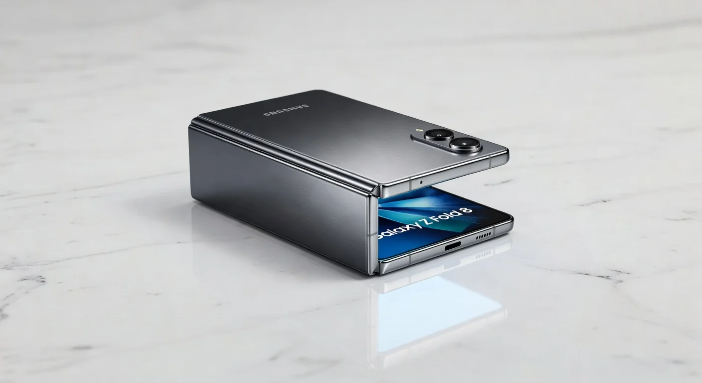Samsung Galaxy Z Fold 8 - side profile Samsung Galaxy Z Fold 8 - side profile
