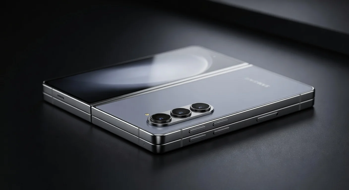 Samsung Galaxy Z Fold 8 - detail closeup Samsung Galaxy Z Fold 8 - detail closeup