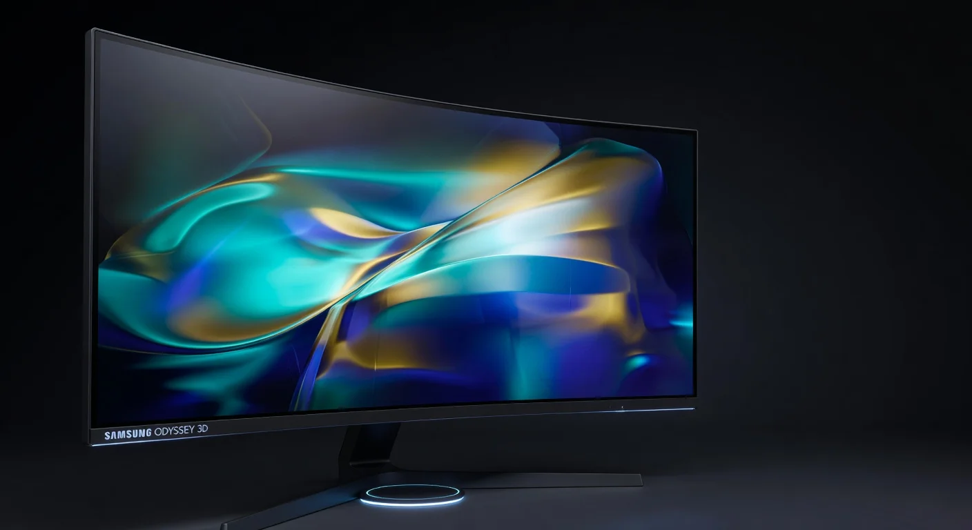 Samsung Odyssey 3D (G90XH) - detail closeup