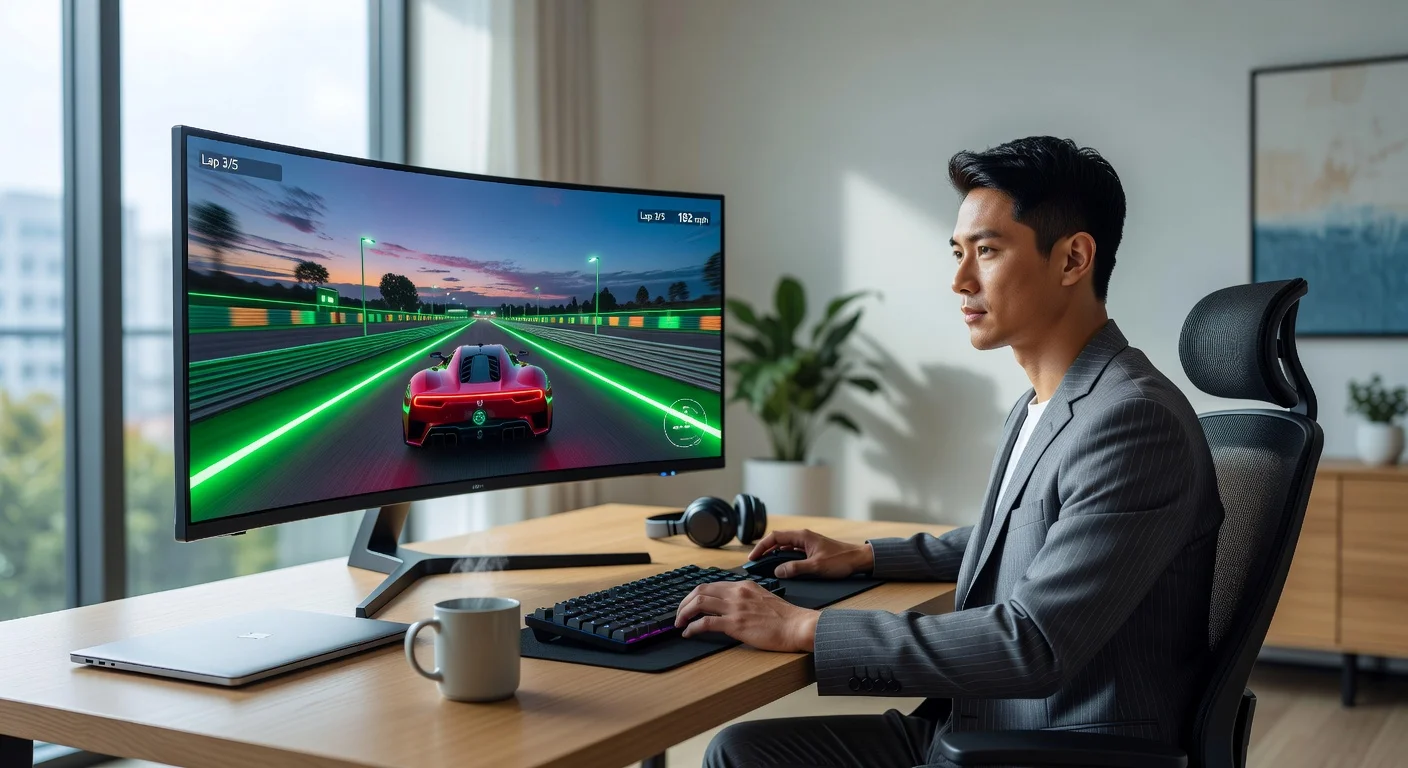 Samsung Odyssey 3D (G90XH) - in-use shot