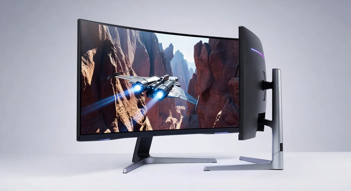 Samsung Odyssey G60H - side profile