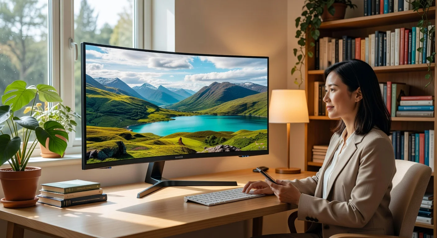 Samsung Odyssey G60H - in-use shot