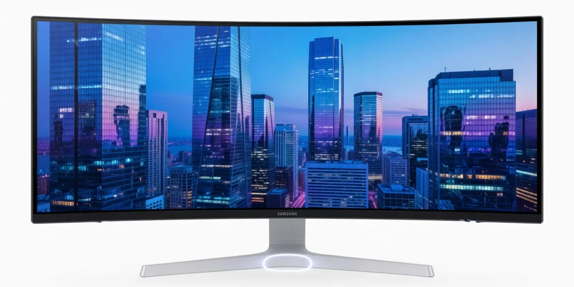 Samsung Odyssey G90XH - front design view