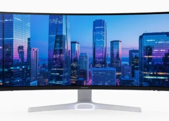 Samsung Odyssey G90XH - front design view