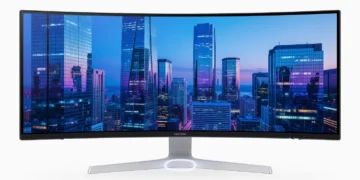 Samsung Odyssey G90XH - front design view