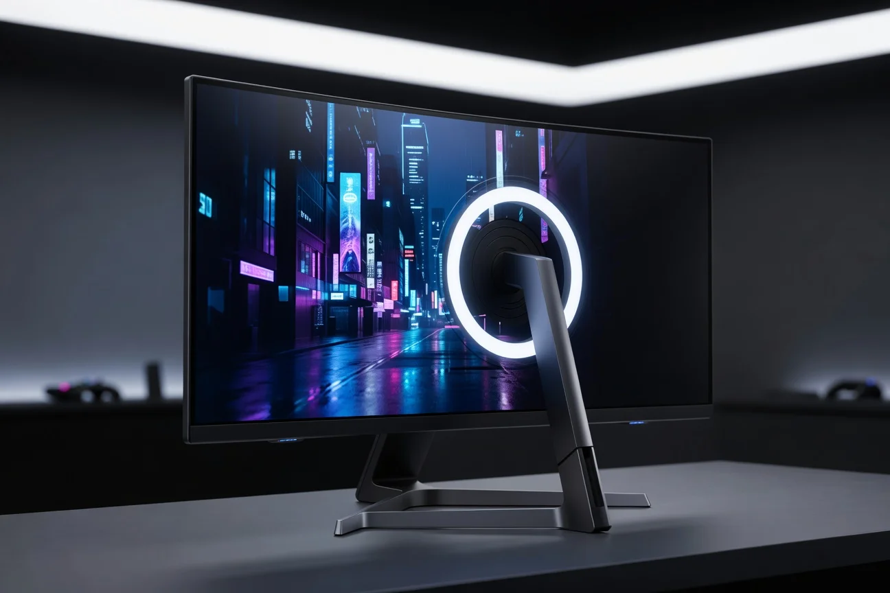 Samsung Odyssey G90XH - detail closeup