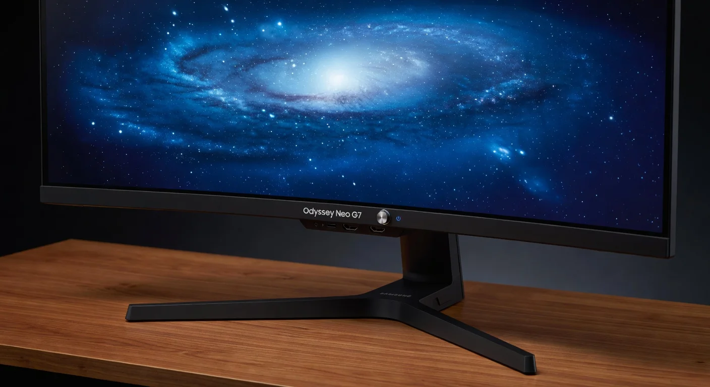 Samsung Odyssey Neo G7 - detail closeup