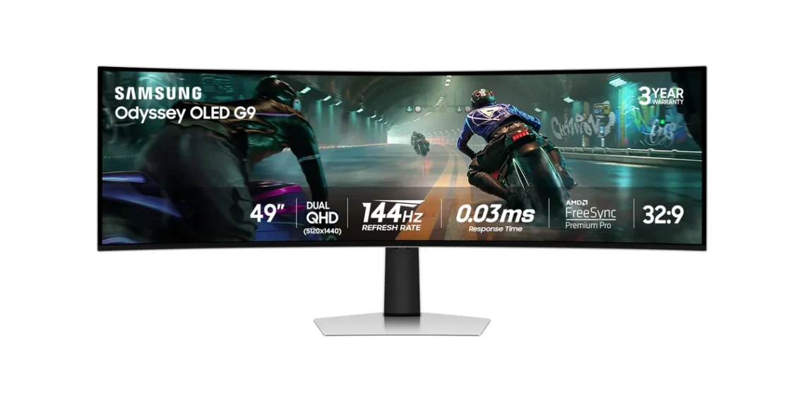 Samsung Odyssey OLED G9 — official Amazon product image