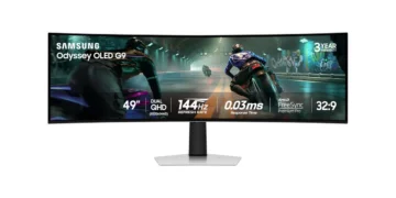 Samsung Odyssey OLED G9 — official Amazon product image