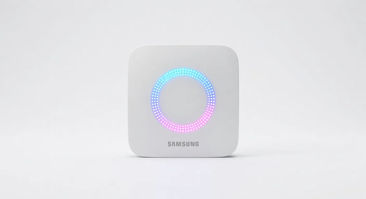 Samsung SmartThings Hub 3.0 - front design view Samsung SmartThings Hub 3.0 - front design view