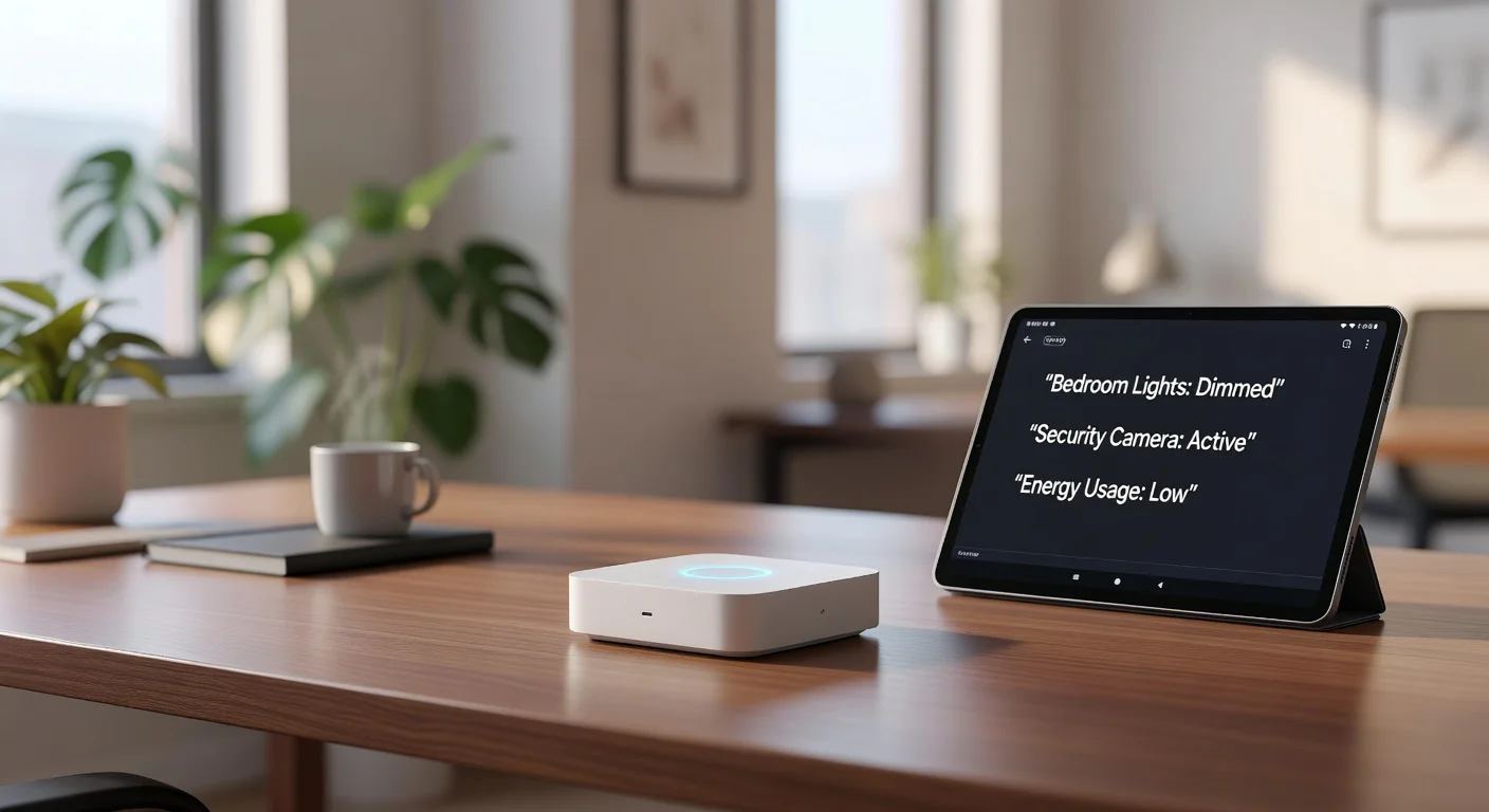 Samsung SmartThings Hub 3.0 - in-use shot Samsung SmartThings Hub 3.0 - in-use shot