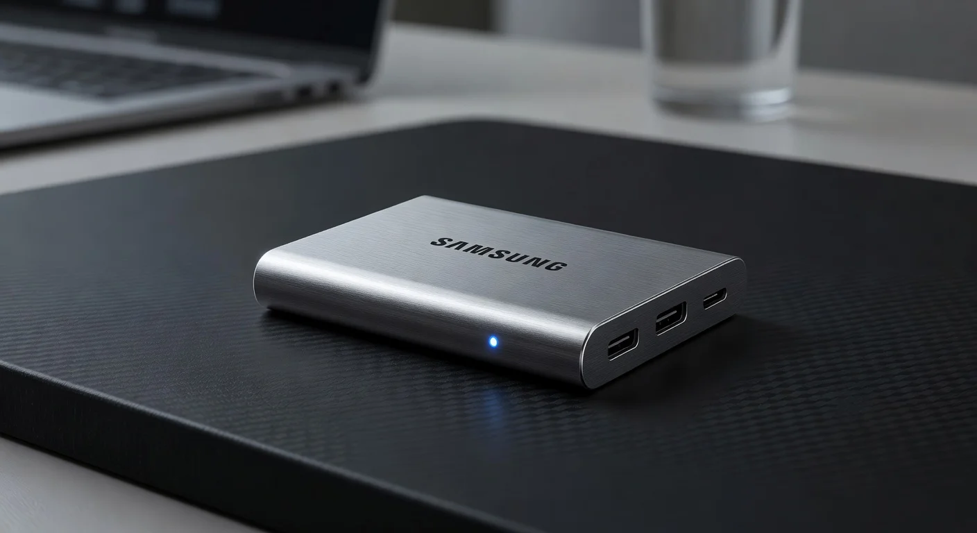 Samsung T11 Portable SSD - side profile