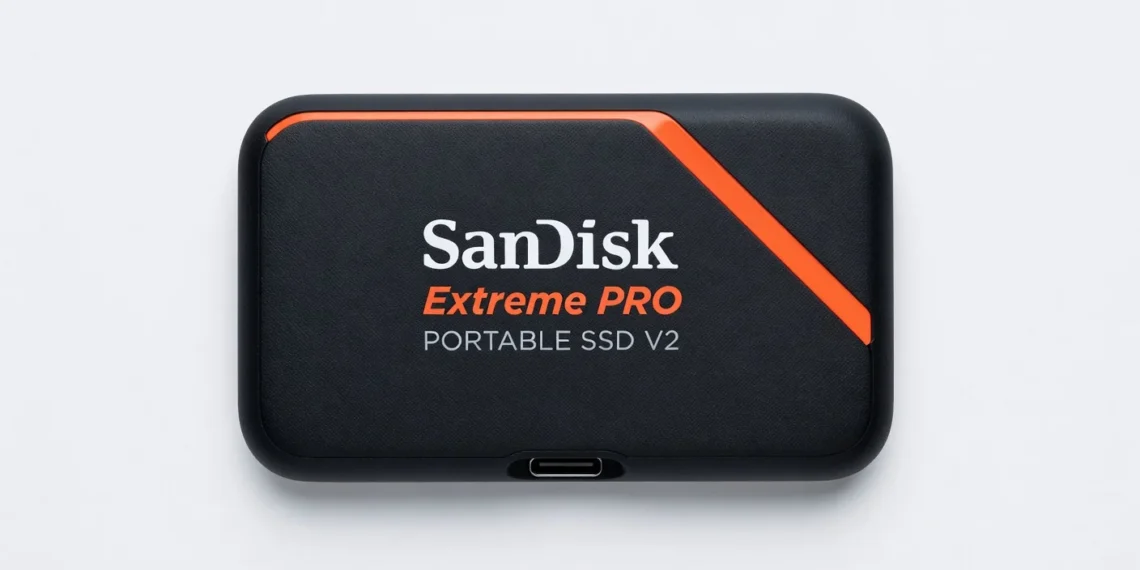 SanDisk Extreme Pro Portable SSD V2 - front design view