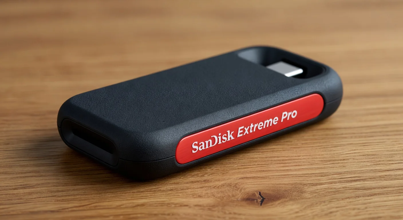 SanDisk Extreme Pro Portable SSD V2 - detail closeup