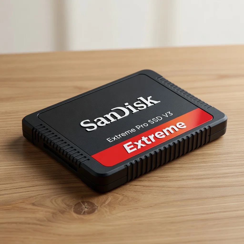 SanDisk Extreme Pro SSD V3 - detail closeup
