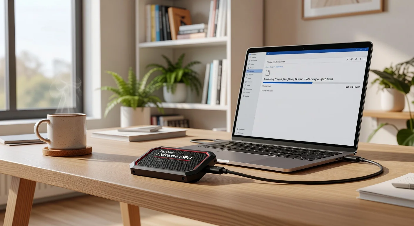SanDisk Extreme Pro SSD V3 - in-use shot