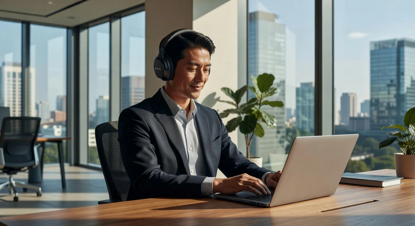 Sennheiser Momentum 5 Wireless - in-use shot Sennheiser Momentum 5 Wireless - in-use shot