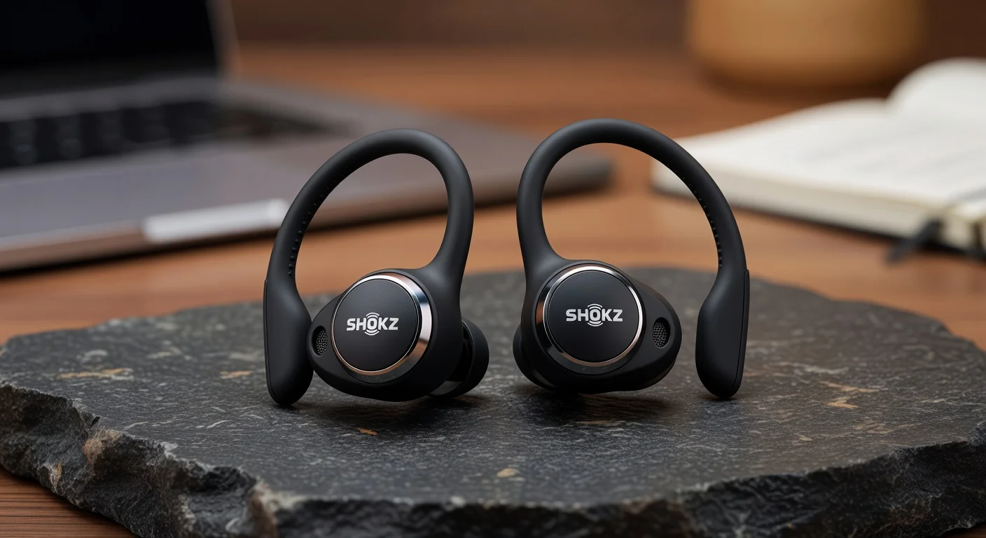 Shokz OpenFit Pro - in-use shot