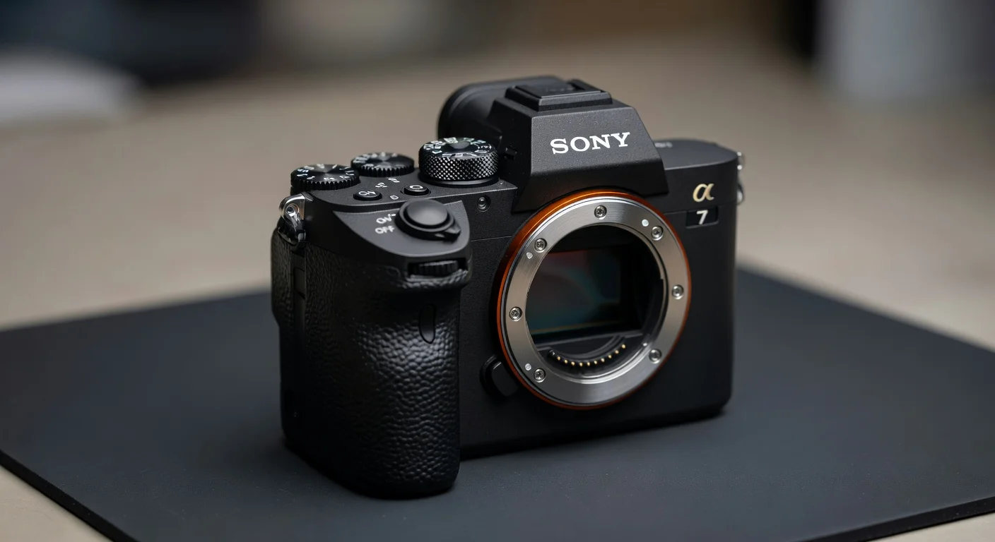 Sony Alpha A7 V - detail closeup Sony Alpha A7 V - detail closeup